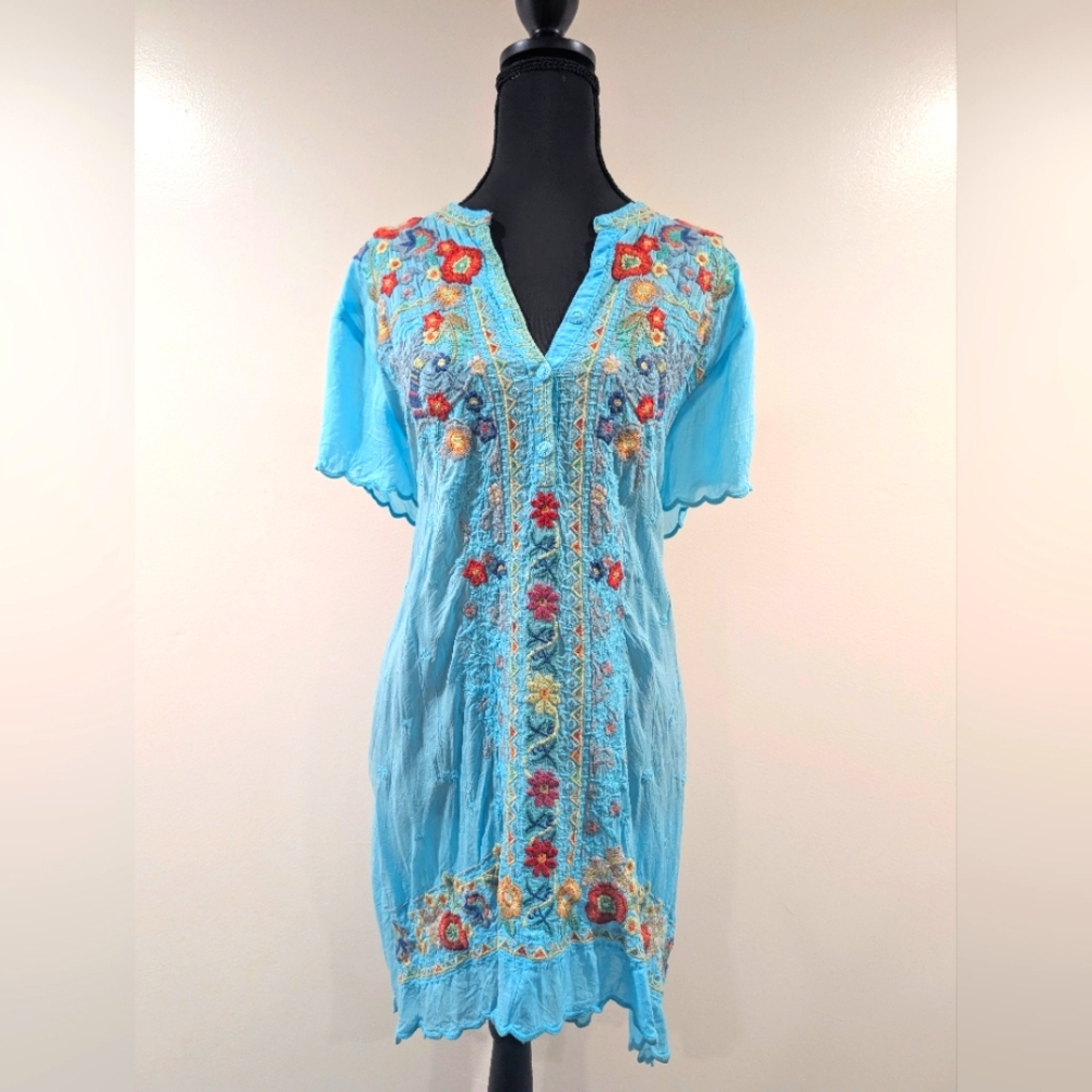 Johnny Was Embroidered Tunic